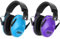 Dr.meter Casque Anti Bruit Enfant, SNR 27dB Enfant Facilement Réglable Pliable Cache-Oreilles pour Dormir étudier Tirer pour l’Autisme Feux d’Artifice Concert Bandeau 2Pcs Bleu Violet