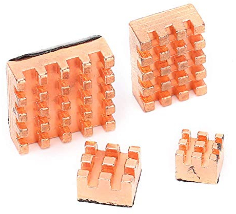 zalati Raffreddamento dissipatore di calore 4pcs Raffreddamento Rame per Raspberry Pi 4B 1G 2G 4G VGA RAM
