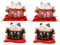 Toyvian Spielzeugbehälter 4 Stück Glückliche Katze Ornament Spielzeug Japandi Dekor Tuch Glückliche Katze Statue Maneki Neko Entzückendes Süßes Sparschwein Zartes Kätzchen