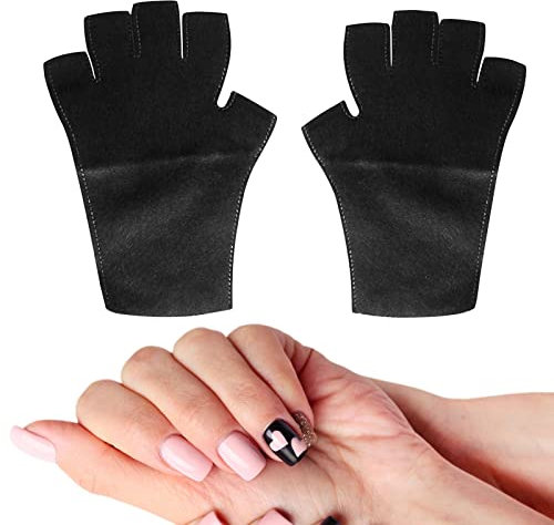 Facynde UV-Schutzhandschuhe - Maniküre-Handschuhe zum Schutz der Nägel vor UV-Licht - UPF 50+ Hautpflegehandschuhe, Nagelmanikürehandschuhe für Maniküre, Nagelkunst, Nägel