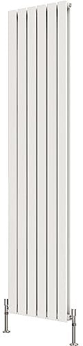 Radbliss Vertical Flat Panel Design Radiator 1600x408mm White Double Tall RAD Central Heating