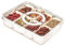 Bandeja para Aperitivos,Plato de Aperitivos con 8 Compartimentos y Tapa,Cajas Organizadoras Bandeja De Frutas Secas,Bandeja para Servir Bocadillos, Bandeja Dividida para Servir para Refrigerios