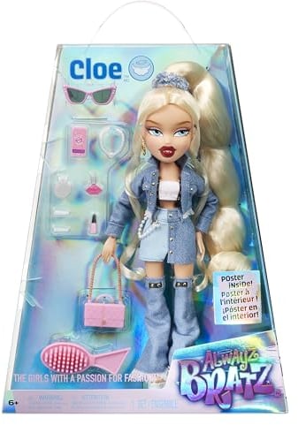 Bratz Alwayz Fashion Doll - Cloe - con 10 Accesorios y Póster - Juguete Infantil - Ideal a Partir de 6 años