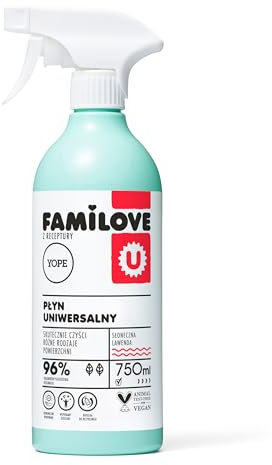 YOPE FAMILOVE Natürliches Allzweck-Reiniger | Schlierenfrei | 96% natürliche Inhaltsstoffe | 750ml