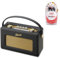 ROBERTS REVIVAL R260BK Revival MW/FM Radio 1950s Styling in Black + Stereo In ear Headphones