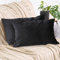 2er Set Sofakissen mit Füllung und Bezug 40x60cm weiche Kissenhülle mit Dekokissen Couchkissen für Sofa, Schlafzimmer, Wohnzimmer, Balkon, schwarz Eclipse, flauschig, mit verstecktem Reißverschluss