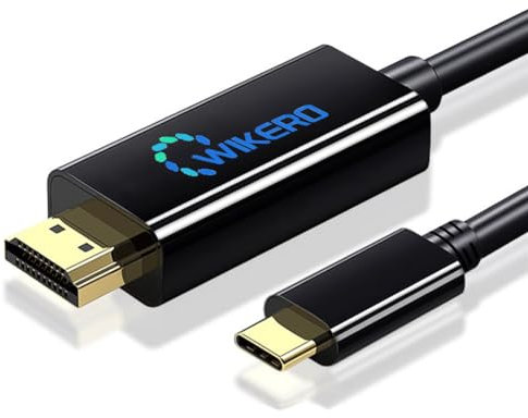 Cable USB C a HDMI de 6 pies para MacBook, cable tipo C a HDMI 4K a 30Hz, USB 3.1 a HDMI 2.0 para iPhone 15, iPad Pro/Air, Samsung Galaxy S23, ChromeBook, adaptador USB C a HDMI para monitor