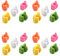 20 ganci per pollice, piccoli ganci autoadesivi per casa, ufficio, scrivania, auto (colore casuale)