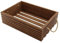 BOGATECO Holzkiste Natur | 50 cm x 35 cm x 14,5 cm | Holzbox | Deko Holzkisten | Obstkiste | Gemüsekiste | Holzkiste zur Aufbewahrung | Aufbewahrungsbox Kiste Holz Geschenk Deko Weinkiste | Dark Brown