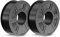 TECBEARS PLA+ Filament 1,75 mm Schwarz 2KG, Verstärkt Zähigkeit PLA Plus 3D Drucker Filament, 0-300mm/s Druckgeschwindigkeit, 1KG Spulen, Maßgenauigkeit +/- 0,02 mm