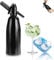 Sparkling Water Maker 1L Soda Maker, Portable Soda Siphon, Carbonated Water Machine for Beverage and Soda Water, Aluminum Soda Siphon for Homemade Soda, Seltzer, Cocktails, Juices, Ice Tea