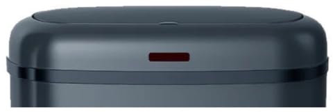 Couvercle de Poubelle cuisine automatique 58L LOGAN en acier INOX Gris Mat