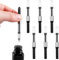 6 Pack Black Universal Fountain Pen Ink Converter, Push in Fountain Pen Ink Converter, Fill InkAbsorber Resistant and Deft Writing and Correction Supplies Pens and Refills