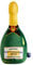 PAWTY Champagne Plush Dog Toy - Cute Unique Dog Parody Toy with Squeaker - Gift for Puppy Birthday - Chew Toy for Small to Medium Dogs - Premium Quality Design Alcohol Drinks Bottle Dog Toy