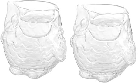 OFFSCH 2stücke Kreative Glas-kerzenhalter Im Eulen-Design Für Romantische Abendessen Und Wohnraumdekoration Stilvolle Tischakzente Für Ihr Zuhause