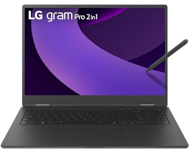 LG, 16 Zoll, gram, LG Notebook, 40.6 cm, Intel 7, 16GB DDR4, 1TB Dual SSD, 24 Monate Garantie, 2880 x 1800, Dolby Atmos, 16T90TP-K.AA78G