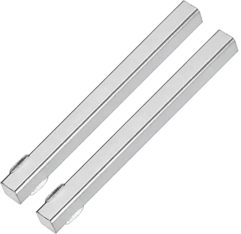 M METERXITY 2-Pack Door Knob Spindle 3.15x0.28in Iron Silver Tone | Square Spindle, Replacement Door Handle Parts, for Window Handles, Lock Replacement Parts