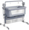 Veitoalioy Beistellbett Baby, Stubenwagen Baby mit Rollen, Das Schaukeln Kann Babybett, Babybett mit Mehreren Gängen und Geschwindigkeitsanpassungen (601 Mid Grey)