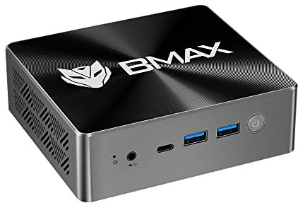 BMAX Mini PC B8Pro Processore Intel Core i7-1355U (10 Core / 12 Thread, fino a 5.0 GHz), 24 GB LPDDR5, 1 TB SSD NVMe, Bluetooth 5.2, Wi-Fi 6, Triplo Display 4K@60Hz, 4 Porte USB, 1 Porta Type-C