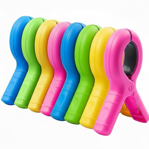 Handtuchclips für Strandliegen – Handtuchhalter für Liegestühle Stuhl für Windschutz, Starke Handtuchklammern für Strandtücher, Bettwäsche, Sonnenliegen und Outdoor-Aktivitäten, 8er-Pack-HMQPGT