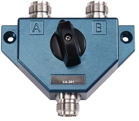 Oewwthy Conmutador Coaxial de Antena de Radioaficionado, Adaptador Convertidor de Conector Hembra UHF CA201, Conmutador Coaxial de Antena.