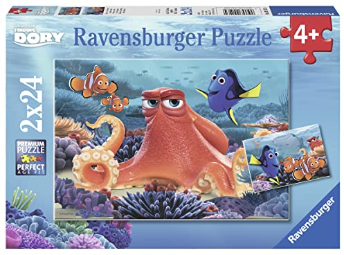 Ravensburger 09103 - Finding Dory Puzzle, 2 x 24 Teile