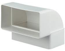 Vertical 110 x 54 90 Degree Bend for Ventilation Cooker Hood, ducting and Extractor Fan