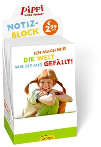 Pippi Langstrumpf. Notizblock 12er VE