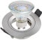 SEBSON Einbaustrahler rund Alu gebürstet inkl. GU10 LED Lampe 5W - Unterputz Decken Einbau Rahmen Leuchte Lochdurchmesser 65mm