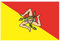 U24 Aufkleber Sizilien Flagge Fahne 8 x 5 cm Autoaufkleber Sticker