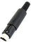 sourcing map 5mm Dia Noir Mini DIN 7 Broches mâle connecteur Adaptateur Audio Vidéo Tout Droit
