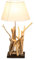levandeo Tischlampe Treibholz 35x35cm 65cm hoch Unikat Lampe Holz