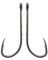 Baitholder Fishing Hooks Long Shank Beak Bait Holder Hooks Black Offset Jig Fishing Hooks with 2 Barbs,Size:4#-6/0 (4#-50PCS)