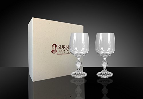 Burns Handcrafted Crystal Classic Sherry, Wine and Port Glasses Set of 2