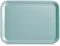 Zeller 26698 Melamintablett, Melamin, Aqua, ca. 43.5 x 32.5 cm, Serviertablett, stapelbar, Kratzfest