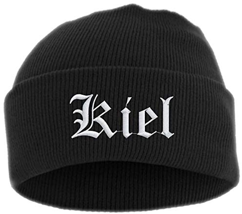 HB_Druck Kiel Umschlagmütze - Mütze - Bestickt - Einheitsgröße Schwarz