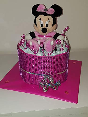 Windeltorte - Minnie Maus Glitzerband