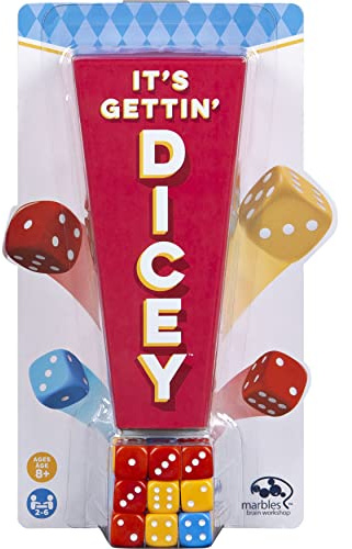 Marbles It's Gettin' Dicey, rasantes Würfelspiel für 2-6 Spieler, für Kinder ab 8 Jahren