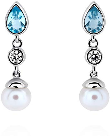 Orphelia Damen-Hängeohrringe 925_Sterling_Silber Topas ZO-7498