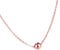 Epinki Y-Ketten 18K Rotgold 750, Kugel mit Anhänger Goldkette, Halskette für Damen, Rose Gold