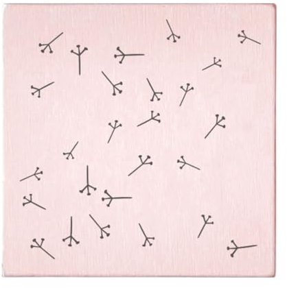 May & Berry Holzstempel - Pusteblume, 45x45mm, Rosa