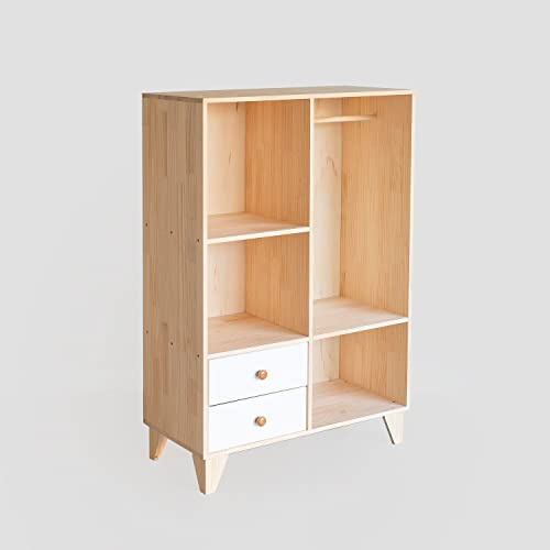 SKLUM Kleiderschrank aus Holz Boxy Kids Braun Natur