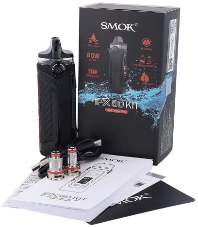 Smok IPX 80 Kit | Original Smok 80W Vape Kit in 3000mAh Akku mit 5.5ml RPM 2 Pod mit Mesh 0.16ohm DC 0.6Ω MTL Coil no nicotine no liquid