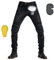 oFzimTo Pantalones Moto Hombre con Protecciones, Transpirables, Punk, Black, XXL