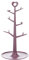 Mug Holder Tree, Mug Holder Coffee Mug Holder Removable Organizer Mug Rack Stand Countertop Mug Tree Home Storage Mug Hooks for Counte (Rose Red)