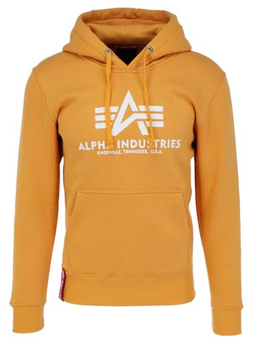 Alpha Industries Basic Hoody Kapuzensweat für Herren Solar Yellow