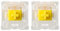 kutethy Gateron Milky Yellow Pro V2 Switches, vorgeschmiert, linear, 5-polig, für alle mechanischen MX Tastaturen (36 Stück)