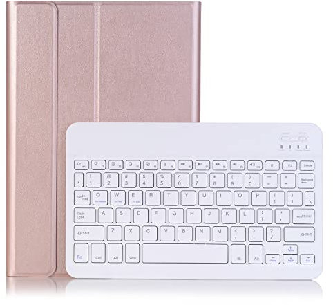 Vowor Tastiera Per Lenovo Tab M10 Plus (3rd Gen) 10.6 Pollici 2022 Custodia, Staccabile Magnetica Sottile Custodia In Pelle Cover con Tastiera Bluetooth Wireless Lenovo Tab M10 Plus 10.6 (rosa oro)