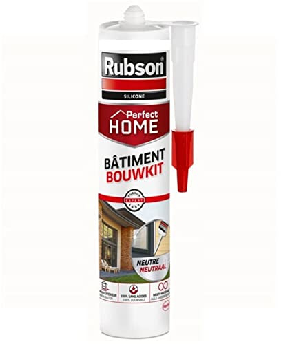 Rubson Perfektes Haus Silikon, wasserfest und witterungsbeständig, für alle Materialien innen und außen, säurefrei, 1 x 280ml Kartusche braun