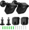 [2 Pack] Blink Outdoor Kamera Wandhalterung Halterung, Blink Kamerahalterung 360° verstellbare Schutzhülle Gehäuse Halterung Standfuß Sockel Zubehör für Blink Kamera System, Schwarz